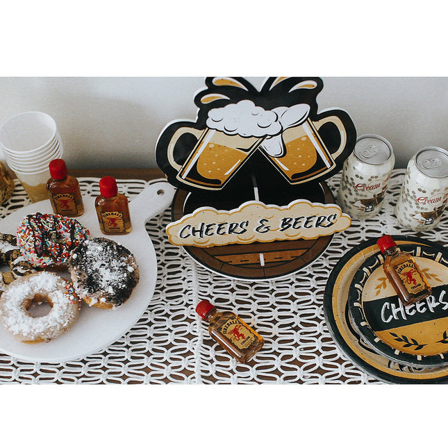 7" Cheers & Beers Paper Dessert Plates - 8 Per Pack
