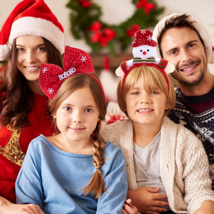 Christmas 3D Head Hat Headbands - 12 Per Pack