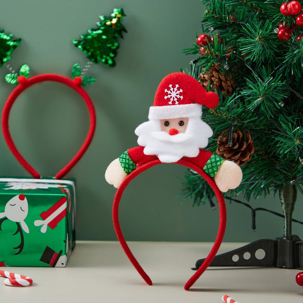 Christmas 3D Head Hat Headbands - 12 Per Pack