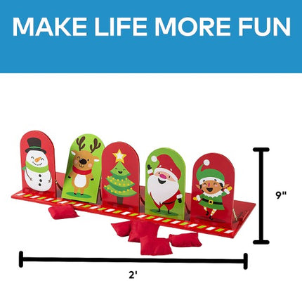 Christmas Character Knock Down Bean Bag Toss Game - 1 Set Per Pack