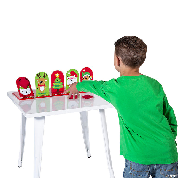 Christmas Character Knock Down Bean Bag Toss Game - 1 Set Per Pack