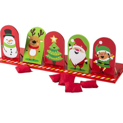 Christmas Character Knock Down Bean Bag Toss Game - 1 Set Per Pack