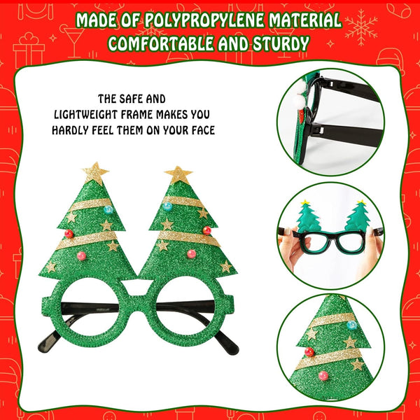Christmas Costume Eyeglasses - Assorted 24 Per Pack