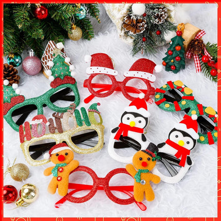 Christmas Costume Eyeglasses - Assorted 24 Per Pack