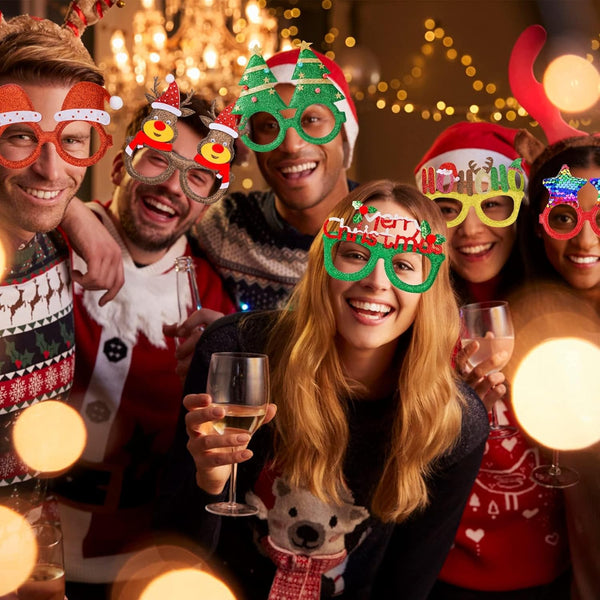 Christmas Costume Eyeglasses - Assorted 24 Per Pack