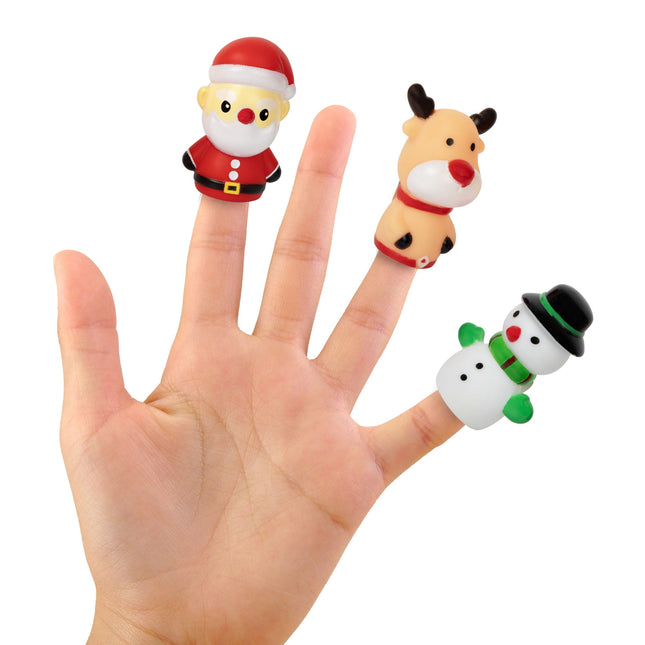 Christmas Finger Puppets Retail Display - 24 Per Pack
