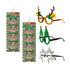 Christmas Glitter Glasses Retail Display - Assorted 24 Per Pack