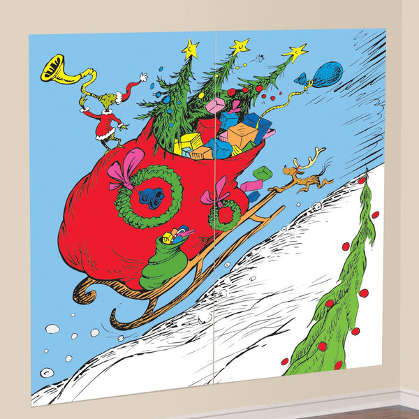 Christmas Grinch Scene Setter - 2 Pieces Per Pack