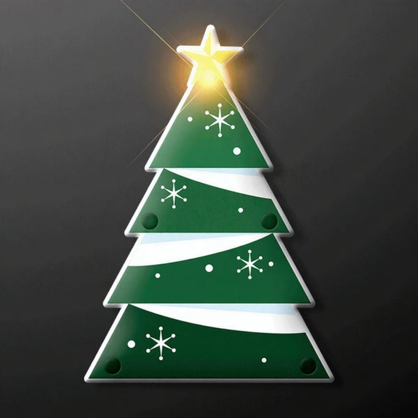 Christmas LED Flashing Pins - Assorted Pack