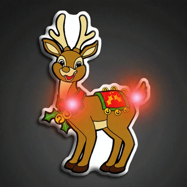 Christmas LED Flashing Pins - Assorted Pack