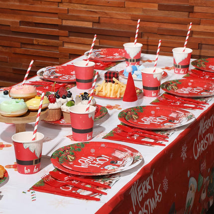 Christmas Party Decoration And Tableware Set - 304 Pieces Per Pack
