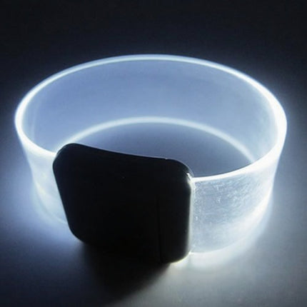Clear LED Wristband Glow Bracelets with Magnetic Clasp