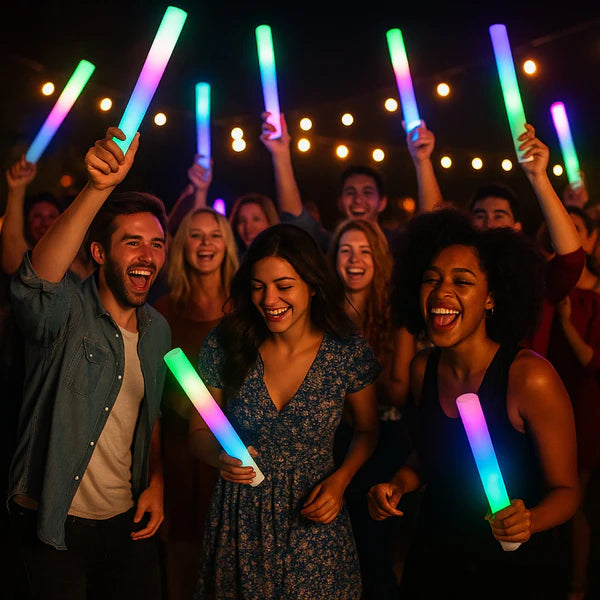 Concert Crowd LED Light Up Multi-color Foam Sticks