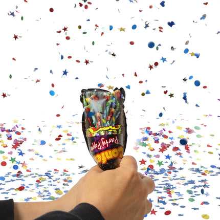 Confetti Party Poppers Retail Counter Display - 24 Per Pack