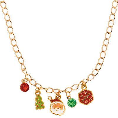 20" Cozy, Merry & Bright Metal Charm Necklaces on a Card - 12 Per Pack