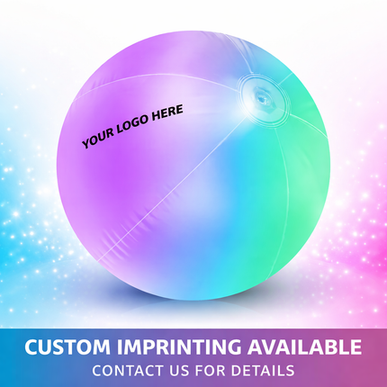 Custom 30" Multi-Color Light Up LED Beach Ball