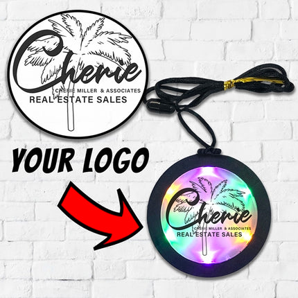 Customized Flashing Mardi Gras Medallions