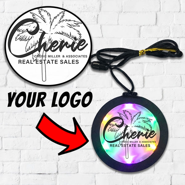 Customized Flashing Mardi Gras Medallions