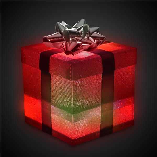 Light Up Color Changing Gift Box With Lid