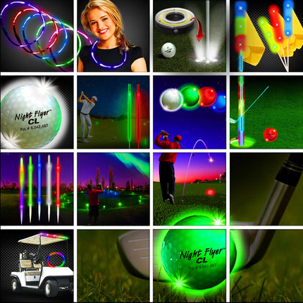 Deluxe 80 Player LED Night Flyer Hole In One Tournament Package