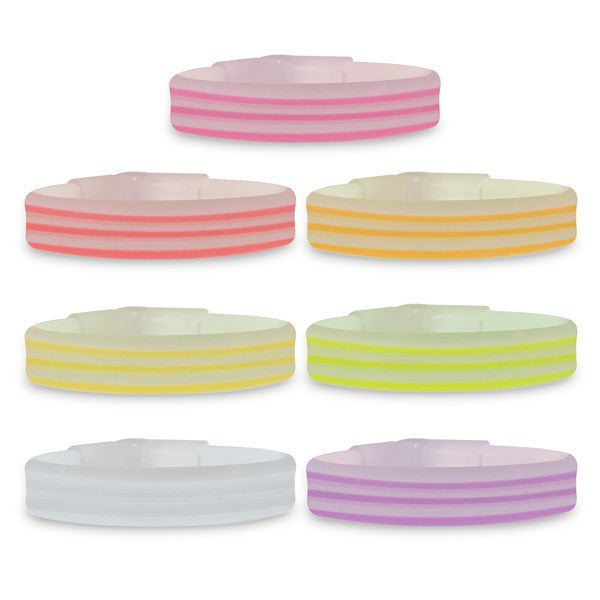 Triple Wide 9 Inch Glow Bracelets
