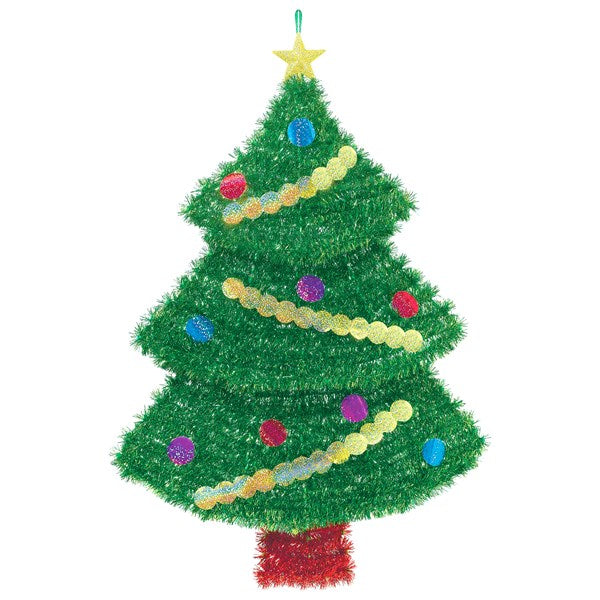 Deluxe Tinsel Christmas Tree Decoration