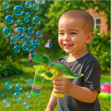 Dinosaur Bubble Gun for Kids & Toddlers