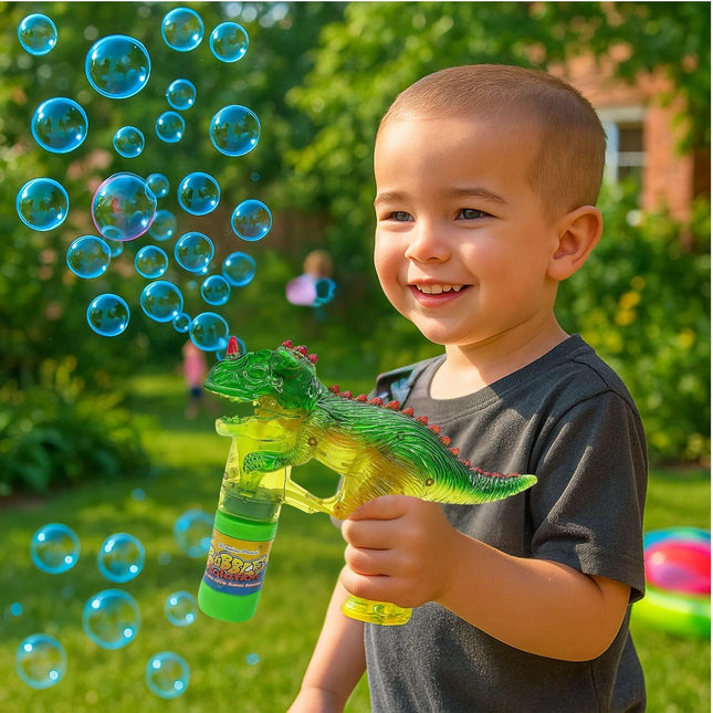 Dinosaur Bubble Gun for Kids & Toddlers