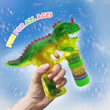 Dinosaur Bubble Gun for Kids & Toddlers
