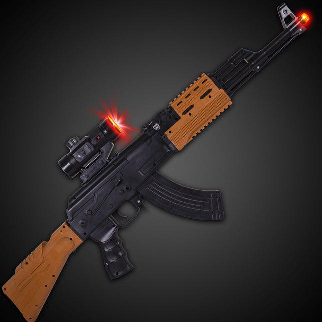 LED 33 Inch AK47 Rifle Toy With Scope