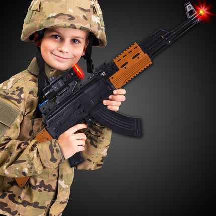 LED 33 Inch AK47 Rifle Toy With Scope