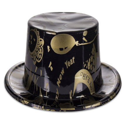 Ebony & Gold New Year Party Kit For 50 Guests