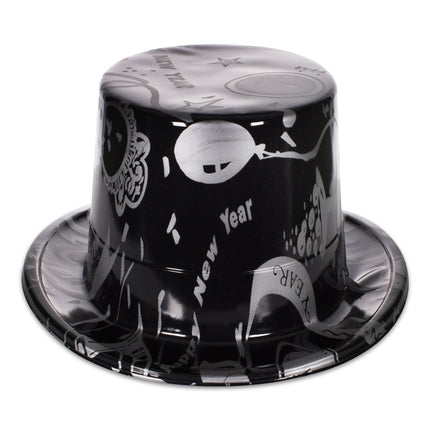 Ebony & Silver New Year Party Kit For 50 Guests