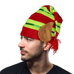 Striped Elf Hat With Ears