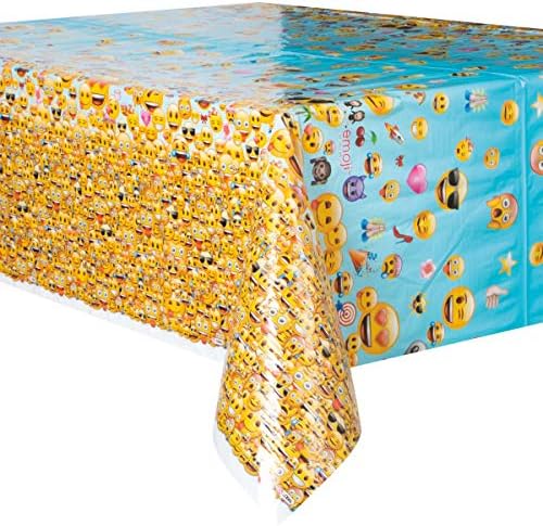 Emoji Birthday Party Supplies Set - Plates, Banner, Loot Bags for 16 Guests