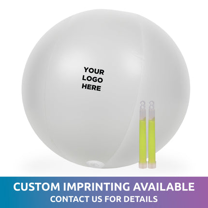 24 Inch Glow in The Dark Purple Beach Ball - Pack of 12