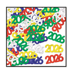 Fanci-Fetti "2026" Silhouettes - 12 Confetti Per Pack