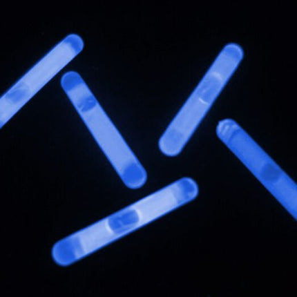 Jumbo 1.5" Blue Glow Sticks - 50 Per Pack