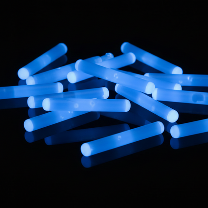 Jumbo 1.5" Blue Glow Sticks - 50 Per Pack