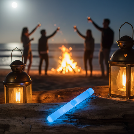 Jumbo 1.5" Blue Glow Sticks - 50 Per Pack