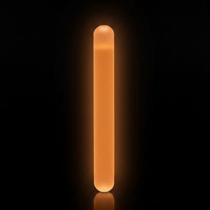 Jumbo 1.5" Orange Glow Sticks - 50 Per Pack