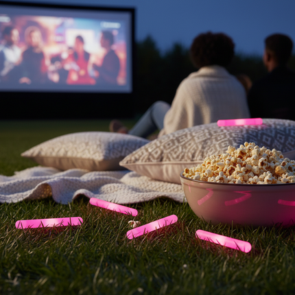 Jumbo 1.5" Pink Glow Sticks - 50 Per Pack