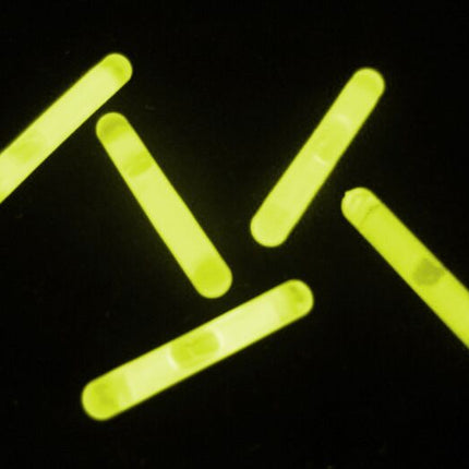 Jumbo 1.5" Yellow Glow Sticks - 50 Per Pack