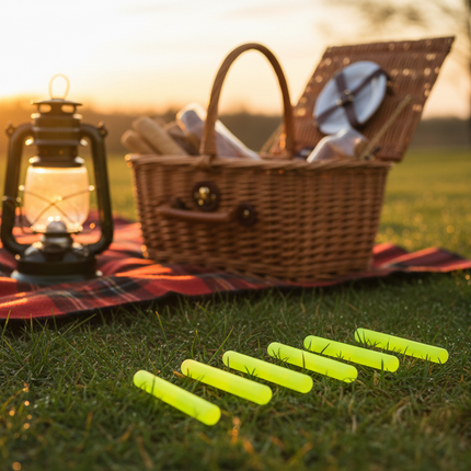 Jumbo 1.5" Yellow Glow Sticks - 50 Per Pack