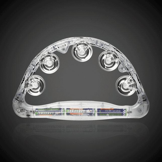 LED Clear Tambourine
