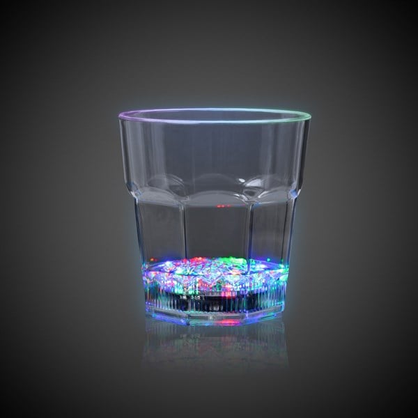 Flashing Multi‑Color LED Rocks 8 oz Glass