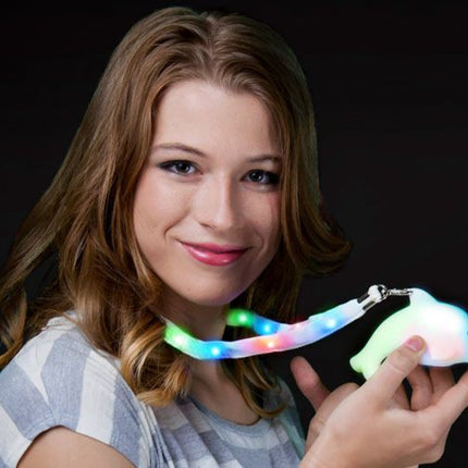 Led Light Up Flashing Dolphin Lanyard Necklaces