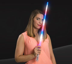 28 Inch LED Light up Prism Sword - Red White Blue