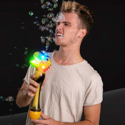 Led Light Up Dinosaur Bubble Wand