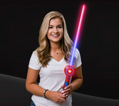 Led Light Up Red White Blue American Sword